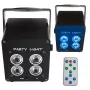 LIGHT4ME ACCU PAR 4x3W oplaadbare RGB LED par lamp 360