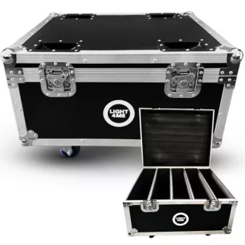 LIGHT4ME AURORA WASH HEAD CASE 4IN1 flightcase voor 4 moving heads