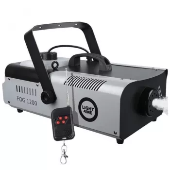 LIGHT4ME FOG 1200 nevelmachine met afstandsbediening, 1200W, 2,5L tank, zwart