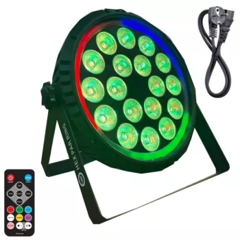 LIGHT4ME HEX PAR RING LED effectlicht 7x10W RGBWA+UV 48xSMD RGB