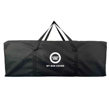 LIGHT4ME MT BAR COVER robuuste transporthoes voor lichtbalken tot 1000 mm, gevoerd 600D nylon, dubbele rits, zwart