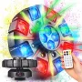 LIGHT4ME OCTOS Moving Multi-Effect Light met RGBW-LED's, rood-/groenlaser en strobe
