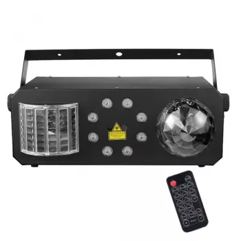LIGHT4ME PARTY IV V2 multieffect LED derbybal discolamp