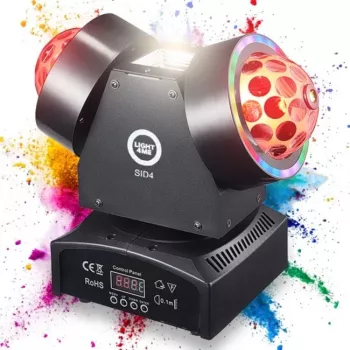 LIGHT4ME SID4 4-in-1 moving multi-effect licht met beam, wash, rood/groen laser en stroboscoop