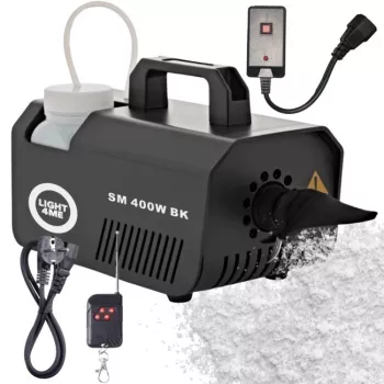 LIGHT4ME SM 400W BK Sneeuwmachine - 1L tank, kabelafstandsbediening, zwart