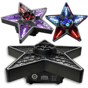 LIGHT4ME STARLIGHT multi-effect verlichtingsapparaat met derby, strobe, laser en UV