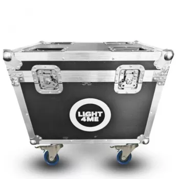 LIGHT4ME STARWASH 19x15W CASE 2IN1 flightcase voor 2 moving heads