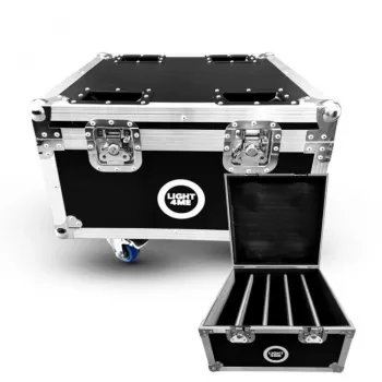 LIGHT4ME VENOM STROBE V2 CASE 4IN1 Flight Case voor 4 stuks