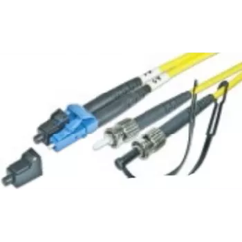 Lightwin 3m LC-ST duplex multimode OM3 glasvezel-patchkabel, 50/125µm, PVC-mantel, zwart LDP-50 LC-ST 3.0 OM3