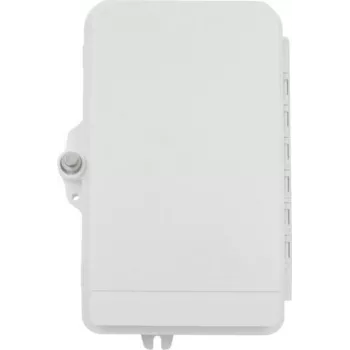 Lightwin HAK 8XSC/APC IP55 FTTx wandcontactdoos voor tot 8 vezels, SC/APC simplex of LC duplex adapter, 8x SC/APC voorgeïnstalleerd, IP55 weerbestendig, wandmontage vezelafsluitbox