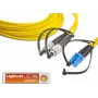 Lightwin LDP-09 FC-LC 3.0 OS2 single-mode duplex glasvezel-patchkabel, 3m, geel LSZH, FC naar LC UPC