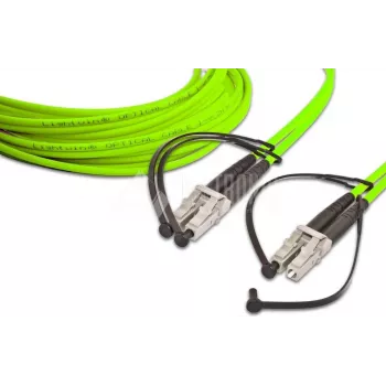 Lightwin LDP-50 LC-LC 5.0 OM5 glasvezel-patchkabel, 5m, geel, duplex, 50/125µm, LSZH