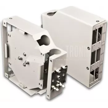 Lightwin LSBI 6DSC industriële splicebox met DIN-railmontage