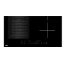 LIN LI-B47221 7200 W inductiekookplaat – 4 zones inbouw keramische glaskeramische kookplaat, touchbediening, booster, timer, zwart