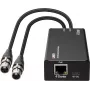 LINDY 2-kanaals XLR audio-naar-Dante-encoder, PoE, AES67, 24-bit/96kHz 70618