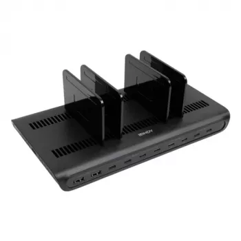 LINDY 73447 oplaadstation-organizer vrijstaand kunststof bes