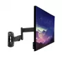 LINDY Verstelbare display-wandhouder (zwart, voor monitors tot 66 cm / 26 inch) met Full Motion kantel- en zwenkfunctie, VESA 75x75/100x100, max. 15 kg