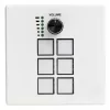 LINDY control keypad, 6 programmeerbare toetsen en draaiknop, RGB-achtergrondverlichting, USB-C, aluminium, zwart 32306