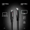 Lindy 43439 USB 3.2 Gen 2 USB-C naar USB-C actieve kabel, 8 m, 10 Gbps, 8K60, 100 W PD