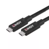 Lindy 43439 USB 3.2 Gen 2 USB-C naar USB-C actieve kabel, 8 m, 10 Gbps, 8K60, 100 W PD