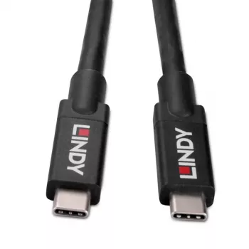 Lindy 43439 USB 3.2 Gen 2 USB-C naar USB-C actieve kabel, 8 m, 10 Gbps, 8K60, 100 W PD