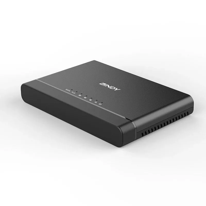 LINDY USB 3.2 Gen 2x2 Type-C naar M.2 NVMe SSD-behuizing - 20 Gbit/s, aluminium