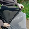 LittleLife buggy muskietennet – universeel passend fijnmazig insectenwerend net voor kinderwagens & buggy's (wit/grijs)