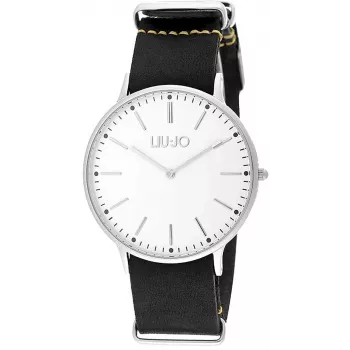 LIU JO Heren analoog quartz horloge TLJ965 roestvrijstaal blauwe wijzerplaat 41mm