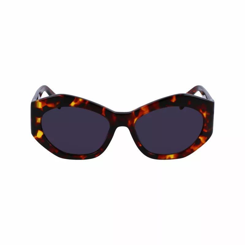 LIU JO dames LJ786S-244 vierkante zonnebril, havanna montuur, bruine gradientglazen, 54 mm