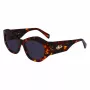 LIU JO dames LJ786S-244 vierkante zonnebril, havanna montuur, bruine gradientglazen, 54 mm