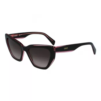 LIU JO dames zonnebril LJ794S - zwart montuur grijze glazen 54mm