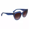 LIU JO dames zonnebril LJ783S-416 blauw cat-eye montuur grijze verloopglazen 55mm