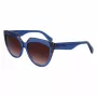 LIU JO dames zonnebril LJ783S-416 blauw cat-eye montuur grijze verloopglazen 55mm