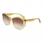 LIU JO dameszonnebril LJ797S5715707 havanna geometrisch montuur bruine verloopglazen 57mm