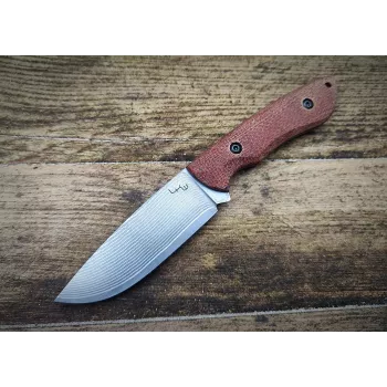 LKW Mauler VG10 Damascus Micarta vast mes