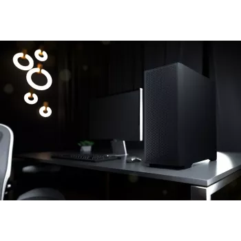 LOGIC AT-DART-PRO-SOLI-10 DART PRO SOLID midi-tower-pc-behuizing, zwart, USB-C, ATX, stalen zijpaneel zonder tempered glass