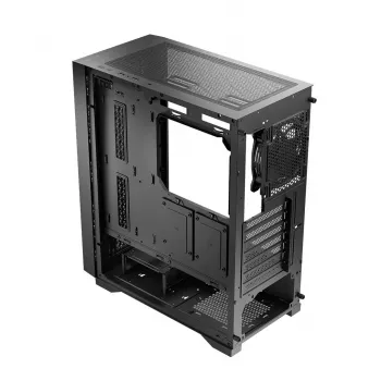 LOGIC AT-DART-PRO-SOLI-10 DART PRO SOLID midi-tower-pc-behuizing, zwart, USB-C, ATX, stalen zijpaneel zonder tempered glass