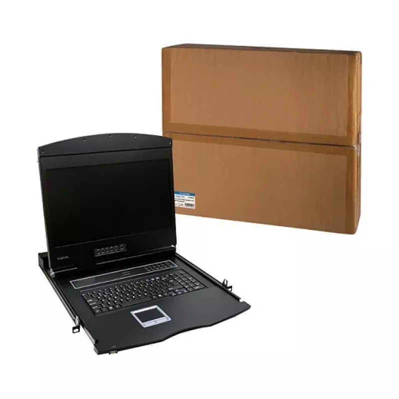 LOGILINK 19 inch LCD-KVM-console met VGA, US-toetsenbordindeling (LC902US)