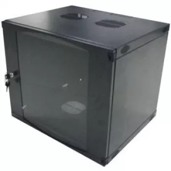 LogiLink 19-inch wandbehuizing uit één stuk 9U, flat-pack, zwart