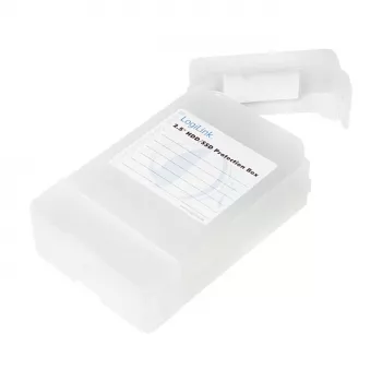 LogiLink 2.5 inch HDD-opbergbox voor 2 HDD/SSD, wit