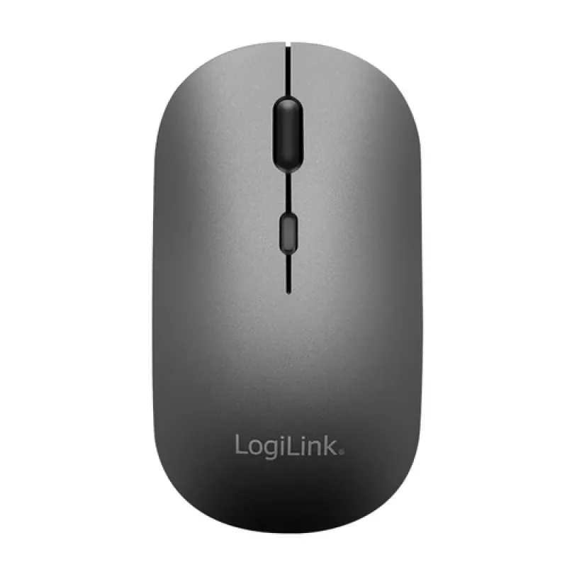 LogiLink ID0215 Bluetooth Dual-Mode draadloze toetsenbord- en muisset, grijs/antraciet