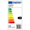 LOGILINK AA0155 LED ring fill light met hartvorm en statief, 20,5 cm, 10 helderheidsstanden, 3000K-6000K, USB-A