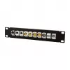 LogiLink ACT108 10-poorts keystone patchpaneel, 10-inch rack, 1U, zwart