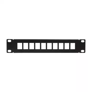 LogiLink ACT108 10-poorts keystone patchpaneel, 10-inch rack, 1U, zwart