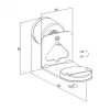 LogiLink BP0207W luidsprekerwandsteun voor Sonos Era 100 & Era 300, wit, max. 5 kg