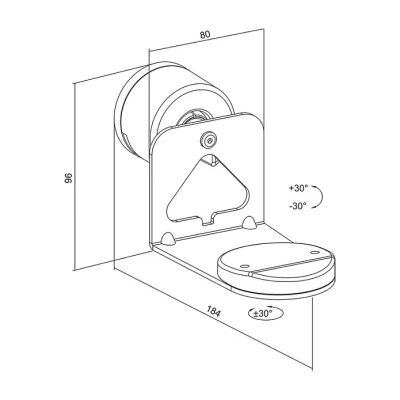 LogiLink BP0207W luidsprekerwandsteun voor Sonos Era 100 & Era 300, wit, max. 5 kg