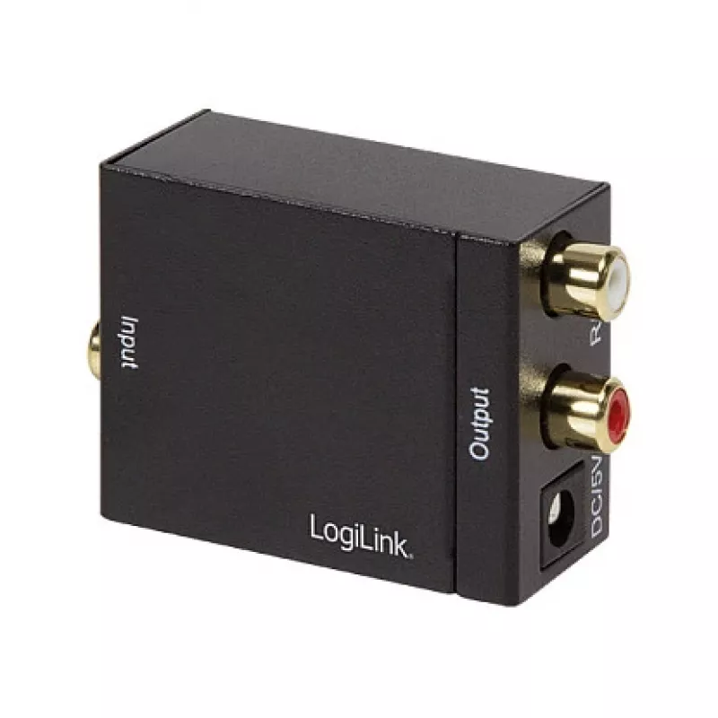 LogiLink CA0100 digitaal-analoog audioconverter (SPDIF/coax naar RCA stereo)