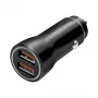 LogiLink PA0285 2-poorts USB-autolader 10,5 W, LED-verlicht, zwart