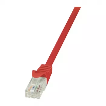 LOGILINK Cat.5e U/UTP patchkabel, 0,25 m, geel, RJ45, vergulde contacten, PVC-mantel, 100 MHz, Fast Ethernet