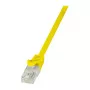 LogiLink Cat.5e U/UTP patchkabel, 5 m, geel, RJ45, CCA, PVC, knikbescherming